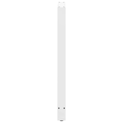 vidaXL Bar Table Legs White 2 pcs 60x(110-111) cm Steel