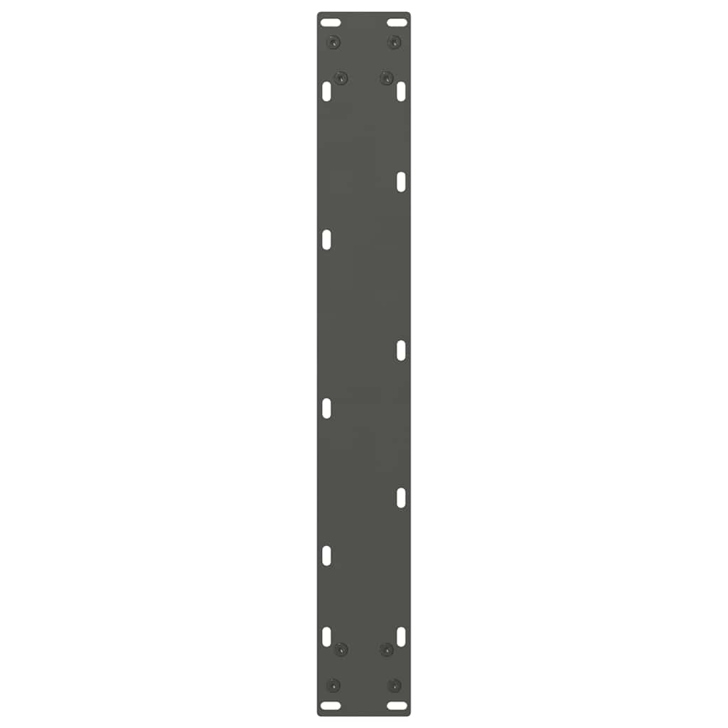 vidaXL Bar Table Legs Anthracite 2 pcs 60x(110-111) cm Steel