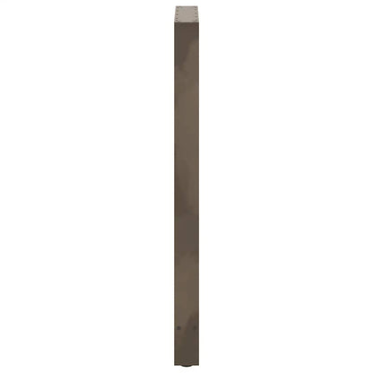 vidaXL Bar Table Legs Natural Steel 2 pcs 60x(110-111) cm Steel