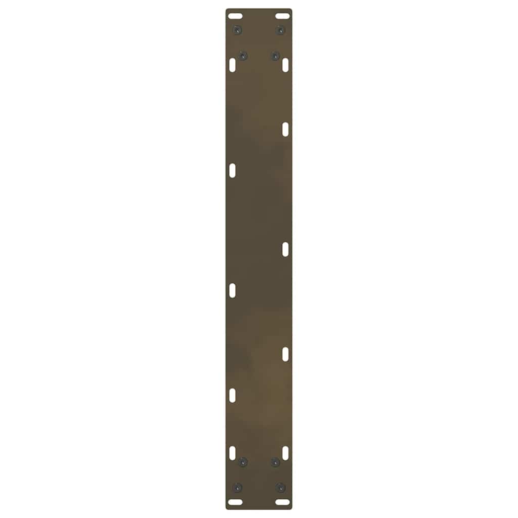 vidaXL Bar Table Legs Natural Steel 2 pcs 60x(110-111) cm Steel