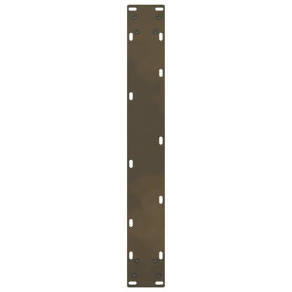vidaXL Bar Table Legs Natural Steel 2 pcs 60x(110-111) cm Steel
