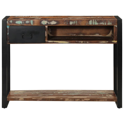 vidaXL Console Table Multicolour 100x35x75 cm Solid Wood Reclaimed