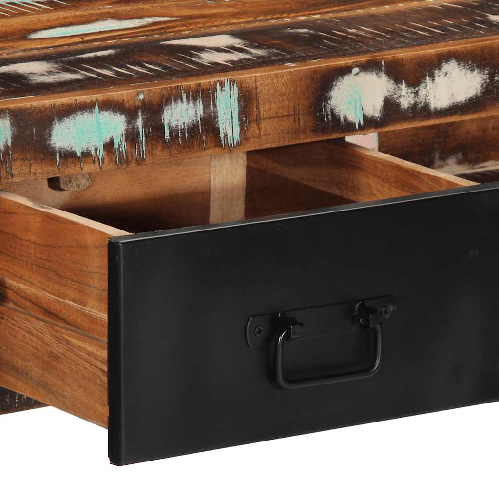 vidaXL Console Table Multicolour 100x35x75 cm Solid Wood Reclaimed