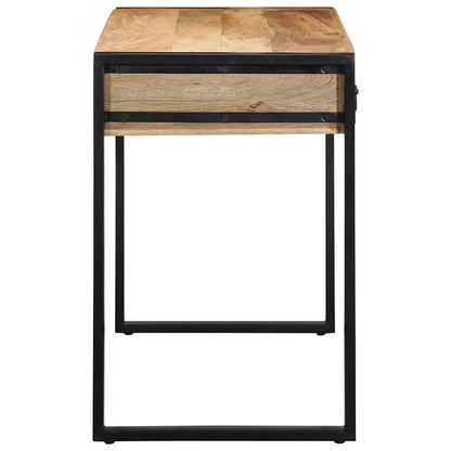 vidaXL Desk 100x50x75 cm Solid Rough Wood Mango