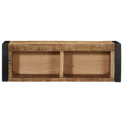 vidaXL TV Cabinet 80x30x25 cm Solid Rough Wood Mango