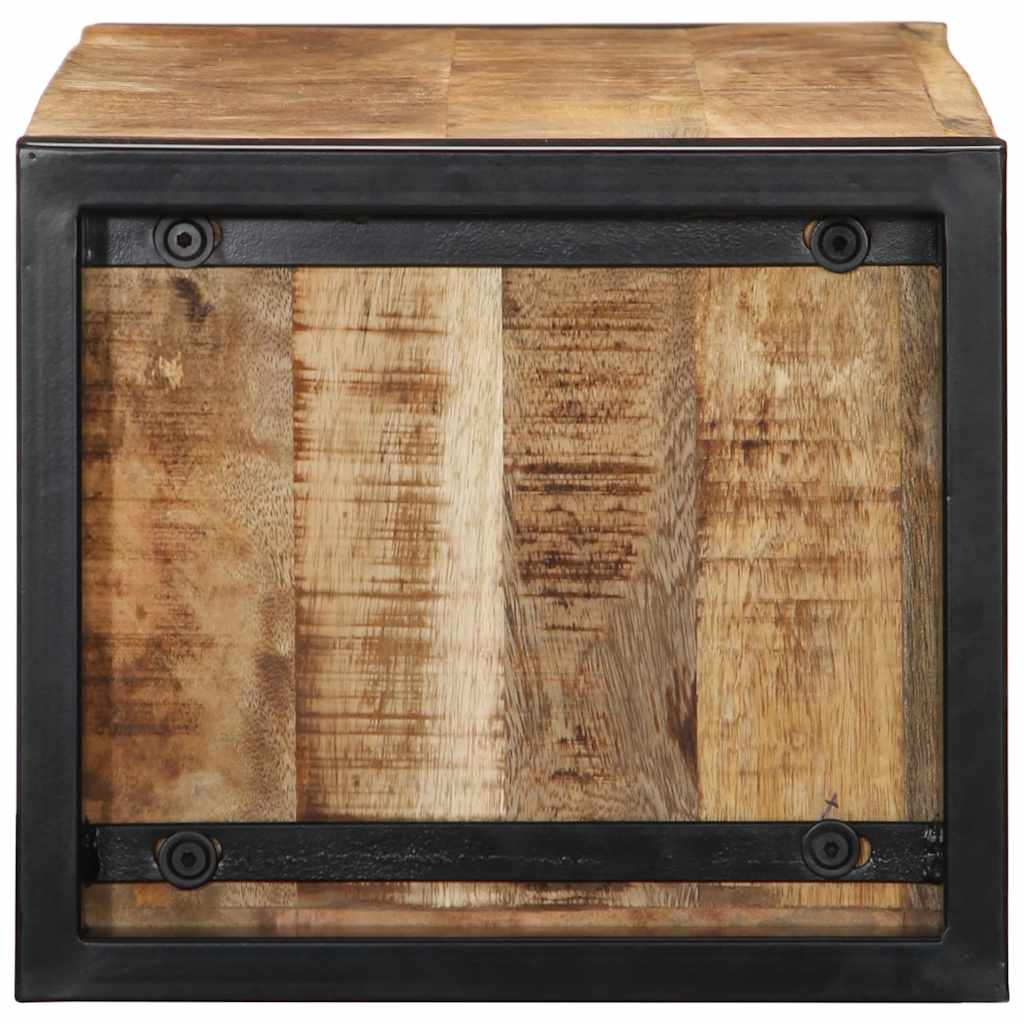 vidaXL TV Cabinet 80x30x25 cm Solid Rough Wood Mango