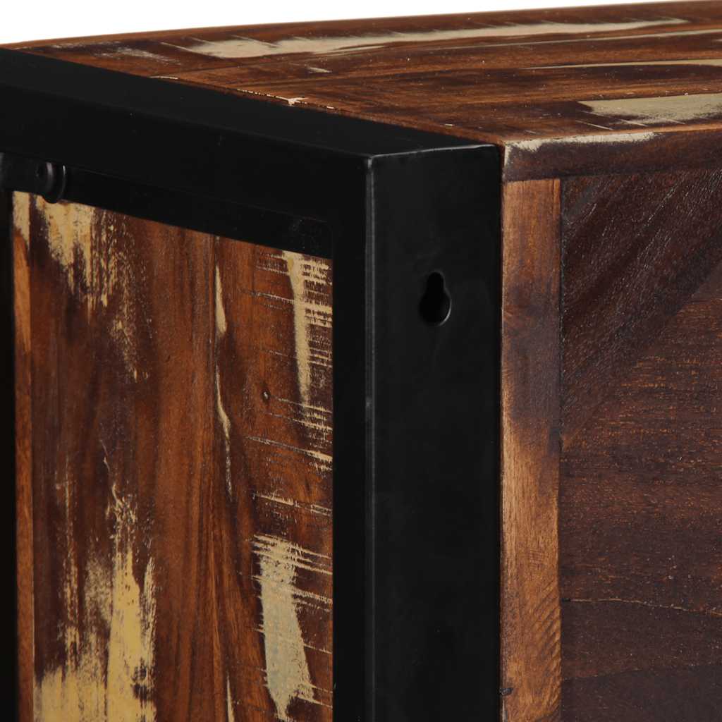 vidaXL TV Cabinet Multicolour 80x30x25 cm Solid Wood Reclaimed