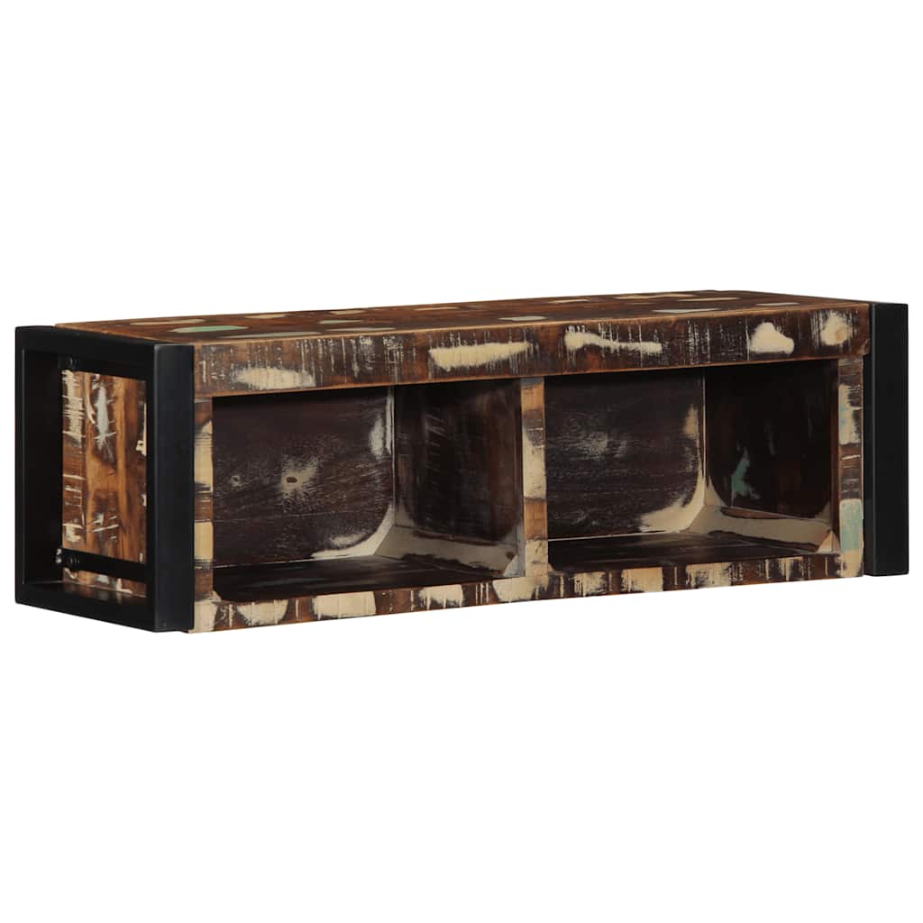 vidaXL TV Cabinet Multicolour 80x30x25 cm Solid Wood Reclaimed