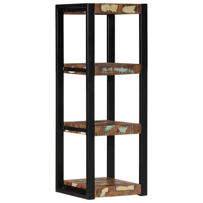 vidaXL Wall Shelf Multicolour 35x35x100 cm Solid Wood Reclaimed