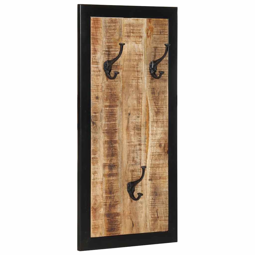 vidaXL Coat Rack 40x2x80 cm Solid Rough Wood Mango