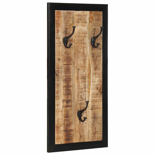 vidaXL Coat Rack 40x2x80 cm Solid Rough Wood Mango