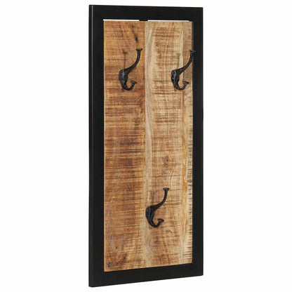 vidaXL Coat Rack 40x2x80 cm Solid Rough Wood Mango