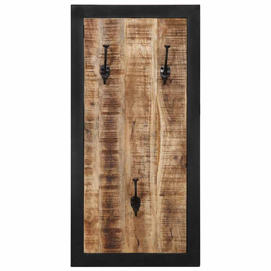 vidaXL Coat Rack 40x2x80 cm Solid Rough Wood Mango