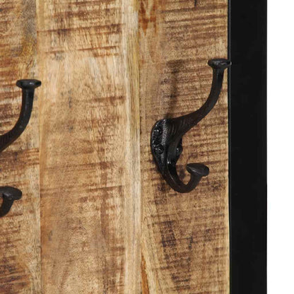 vidaXL Coat Rack 40x2x80 cm Solid Rough Wood Mango