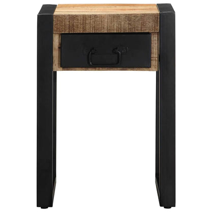 vidaXL Side Table 35x35x50 cm Solid Rough Wood Mango