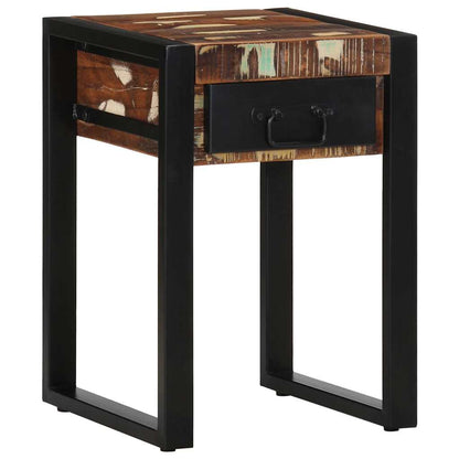 vidaXL Side Table Multicolour 35x35x50 cm Solid Wood Reclaimed