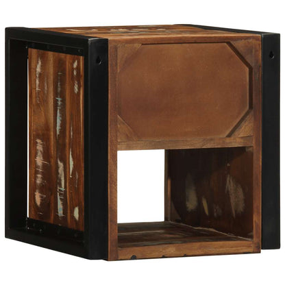 vidaXL Bedside Cabinet Multicolour 40x35x40 cm Solid Wood Reclaimed