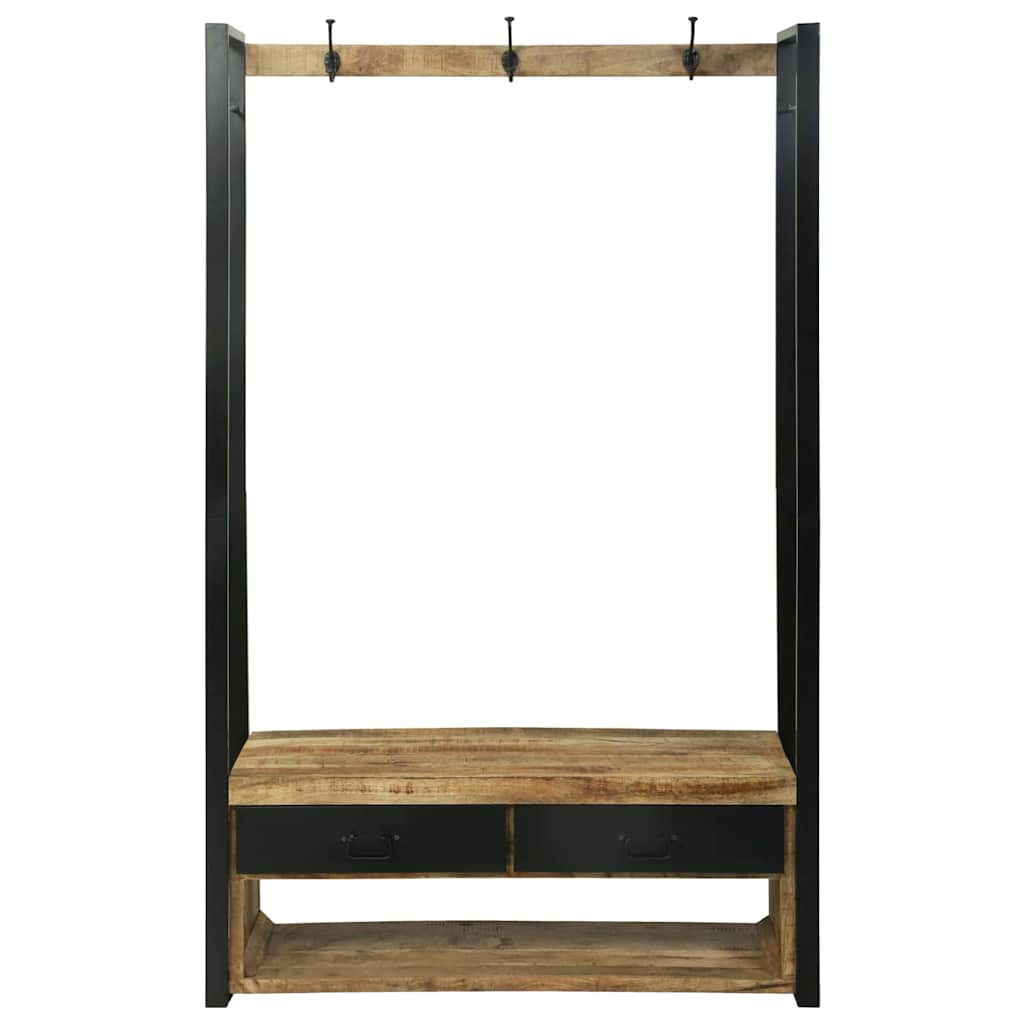vidaXL Clothes Rack Brown 110 x 40 x 179 cm Solid Mango wood