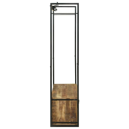 vidaXL Clothes Rack Brown 110 x 40 x 179 cm Solid Mango wood