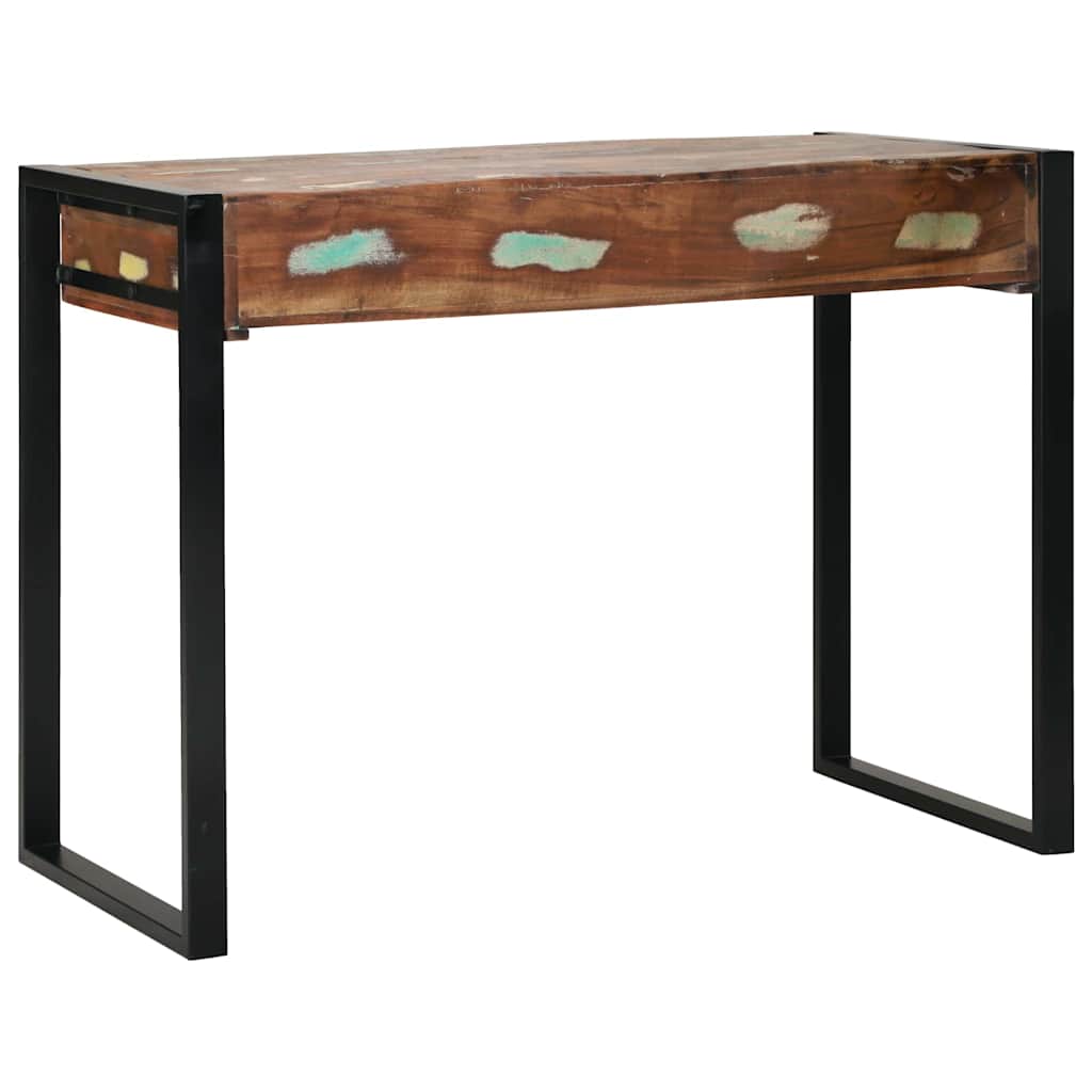 vidaXL Dressing Table Multicolour 100 x 50 x 75 cm Solid Reclaim wood