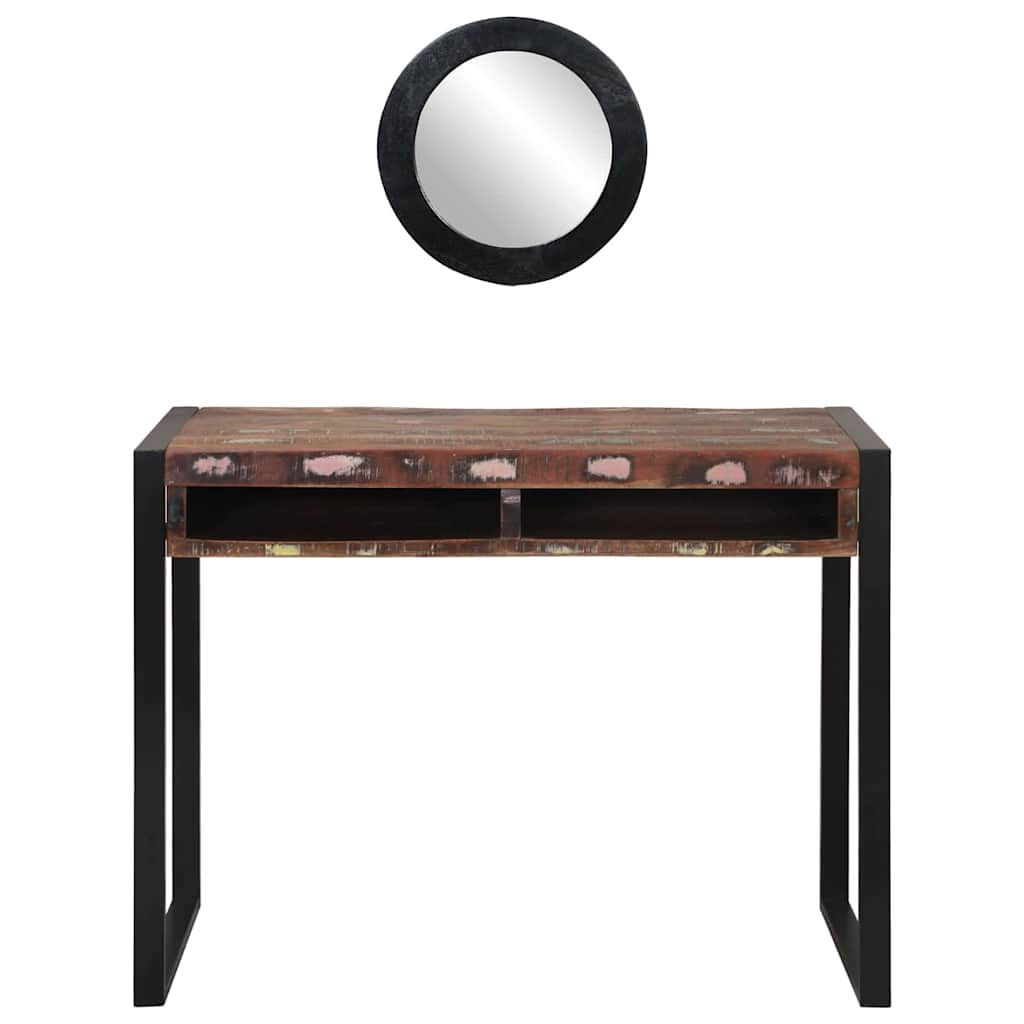 vidaXL Dressing Table Multicolour 100 x 50 x 75 cm Solid Reclaim wood