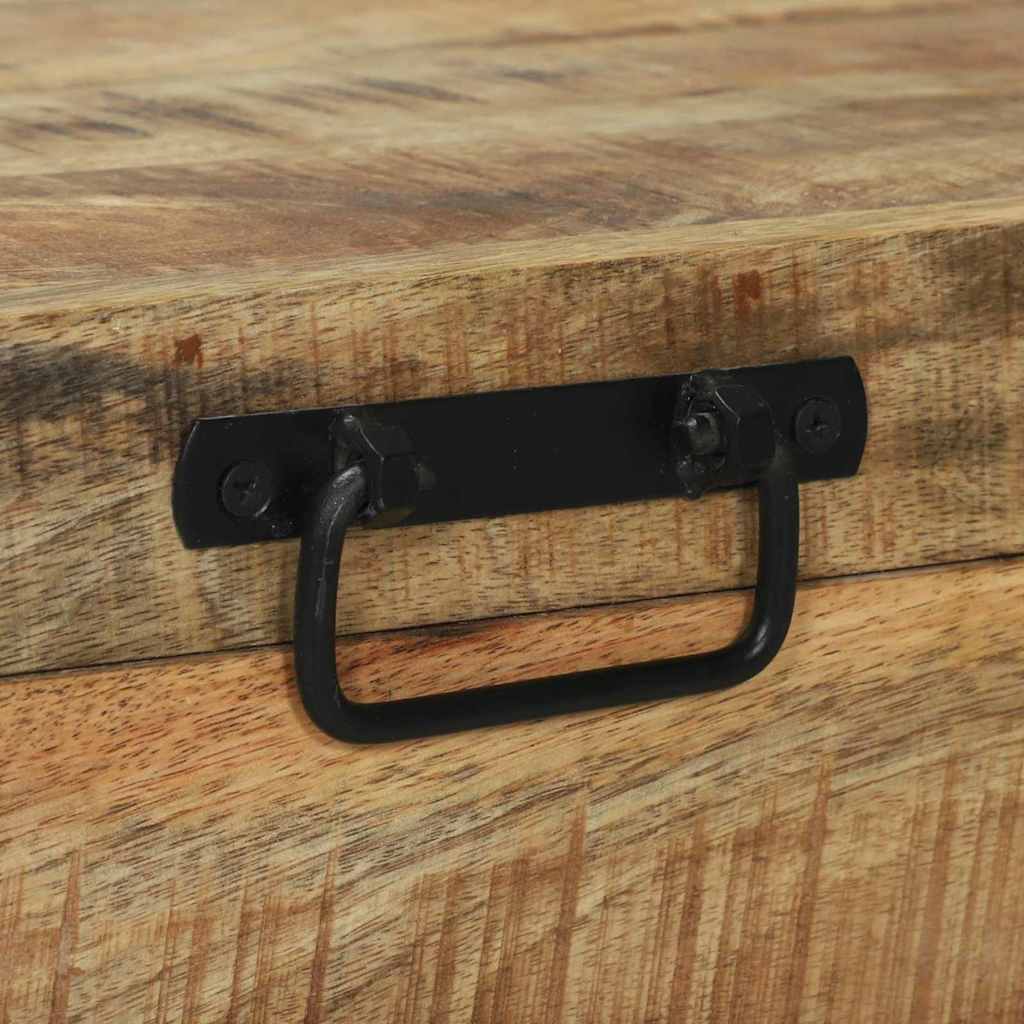 vidaXL Storage Chests Brown 80 x 30 x 30 cm Solid Mango wood
