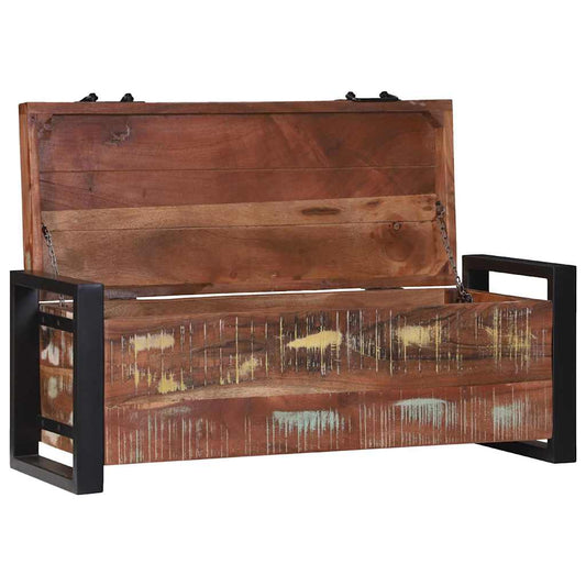 vidaXL Storage Chests Multicolour 80 x 30 x 30 cm Solid Reclaim wood