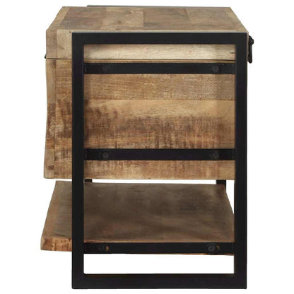 vidaXL Storage Box with Storage Brown 80 x 35 x 45 cm Solid Mango wood