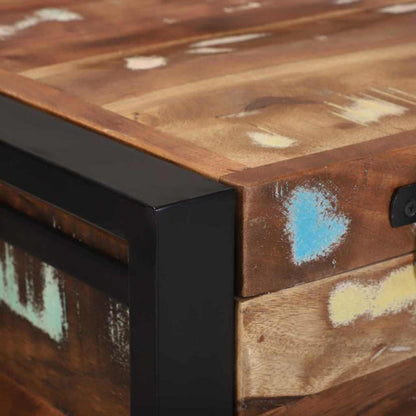 vidaXL Storage Box Multicolour 80 x 35 x 45 cm Solid Reclaim wood