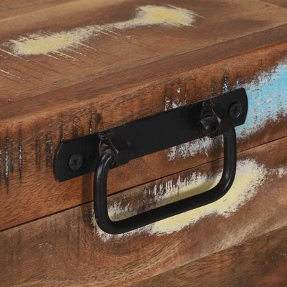 vidaXL Storage Box Multicolour 80 x 35 x 45 cm Solid Reclaim wood
