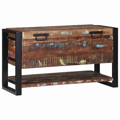 vidaXL Storage Box Multicolour 80 x 35 x 45 cm Solid Reclaim wood