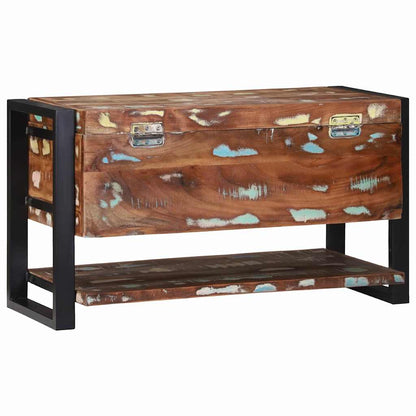 vidaXL Storage Box Multicolour 80 x 35 x 45 cm Solid Reclaim wood
