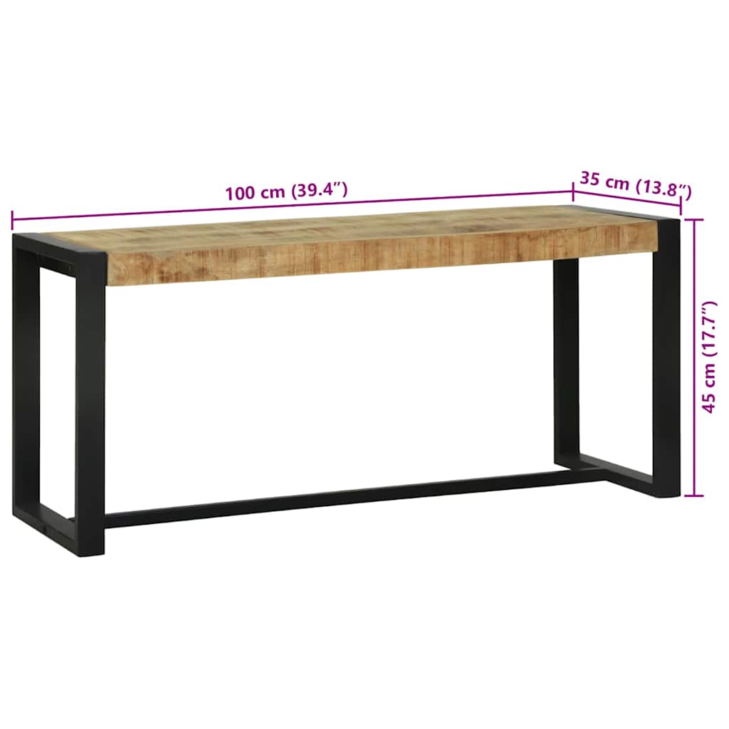 vidaXL Bench Solid Mango Wood
