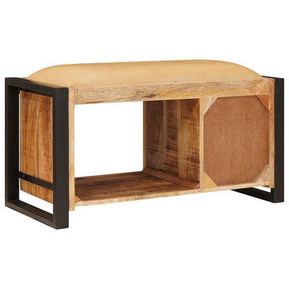 vidaXL Storage Bench Brown 80 x 35 x 40 cm Solid Mango wood