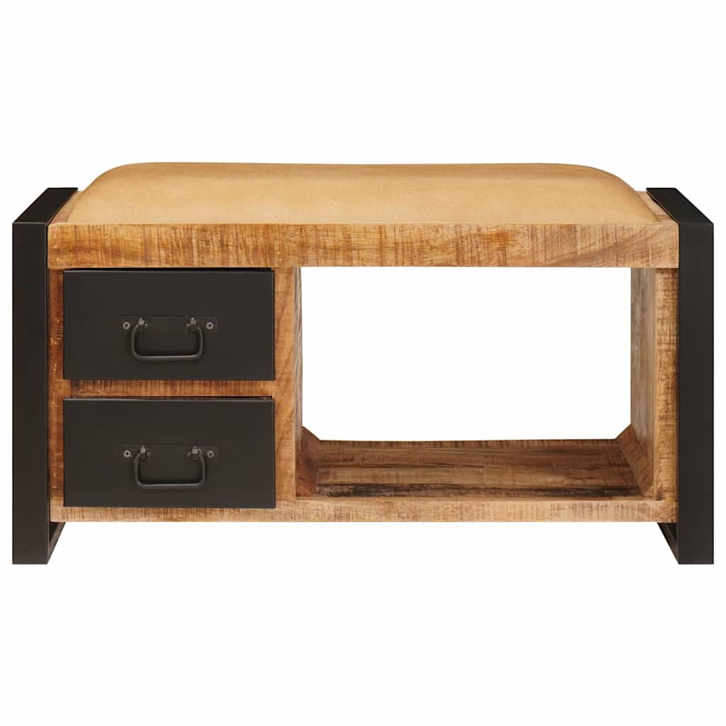 vidaXL Storage Bench Brown 80 x 35 x 40 cm Solid Mango wood