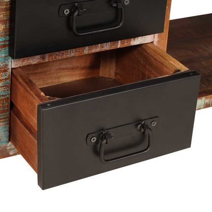 vidaXL Storage Bench Multicolour 80 x 35 x 40 cm Solid Reclaim wood
