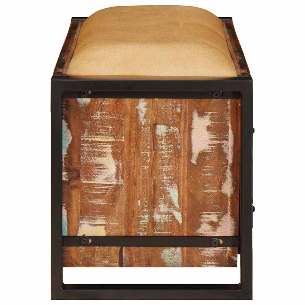 vidaXL Storage Bench Multicolour 80 x 35 x 40 cm Solid Reclaim wood