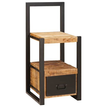 vidaXL Valet Stand with Drawer Brown 40 x 40 x 90 cm Solid Mango Wood