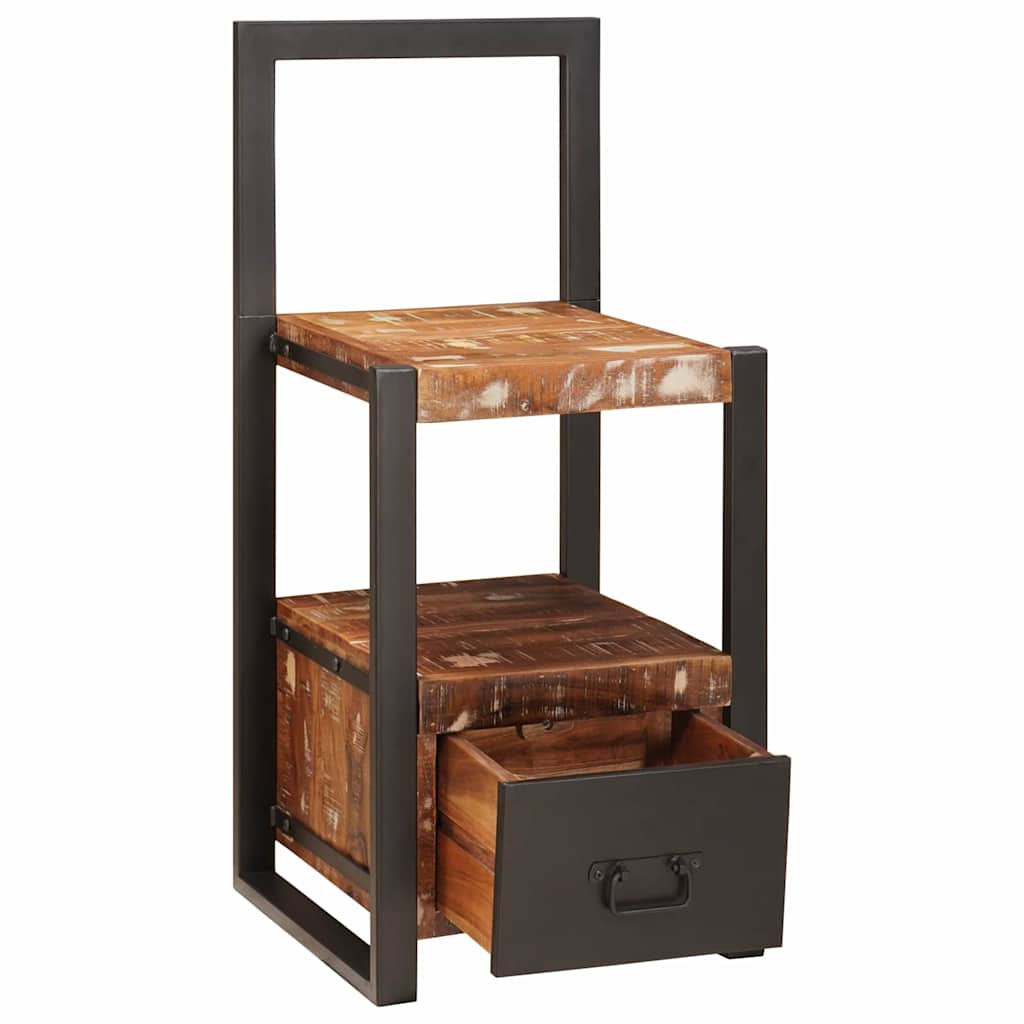 vidaXL Valet Stand Multicolour 40 x 40 x 90 cm Solid Reclaim Wood
