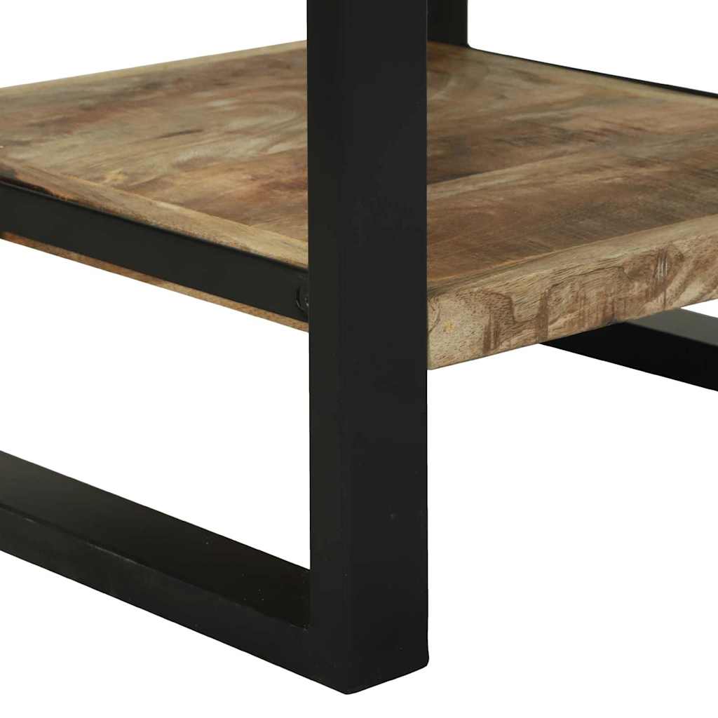 vidaXL End Table with Drawer Brown 40 x 40 x 80 cm Solid Mango Wood