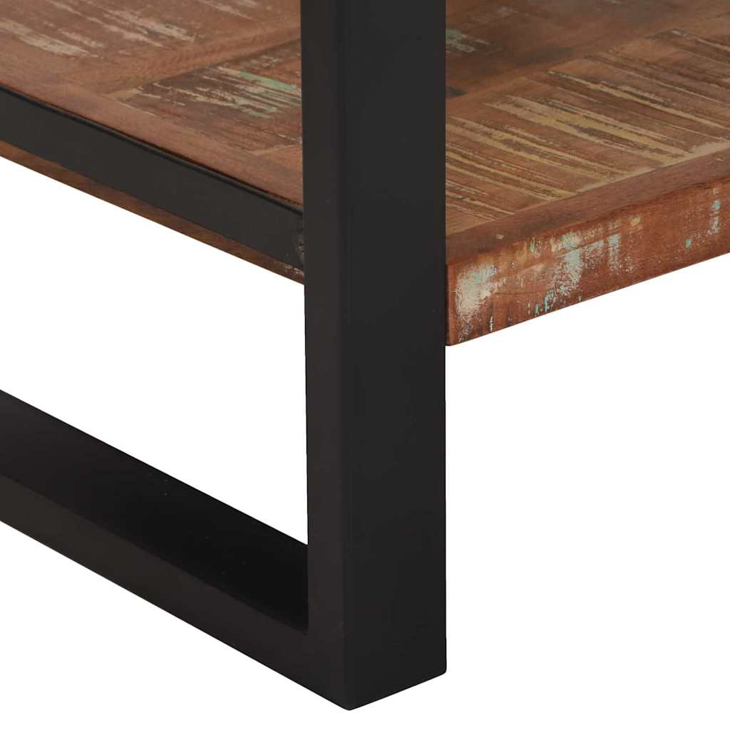 vidaXL End Table Multicolour 40 x 40 x 80 cm Solid Reclaim Wood