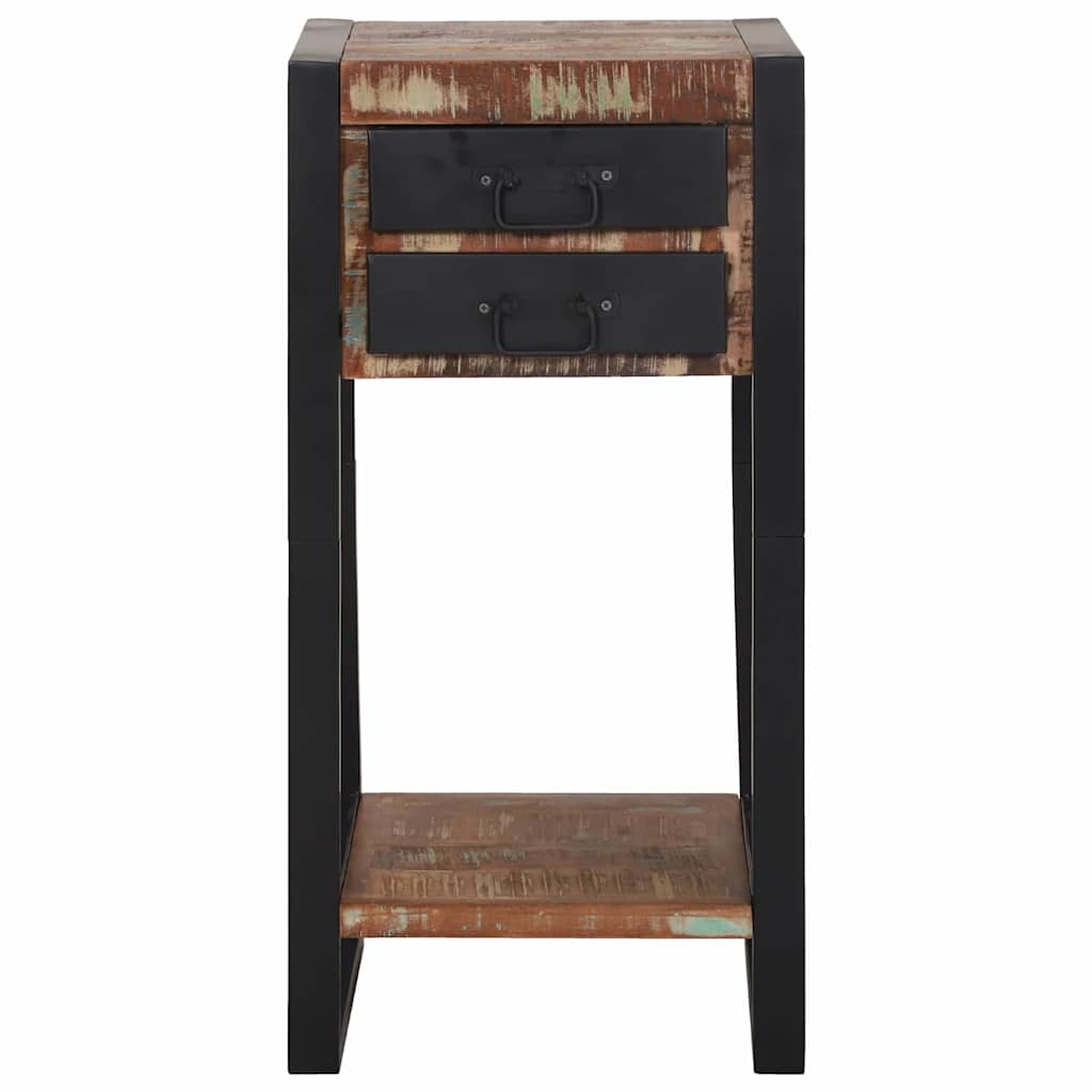 vidaXL End Table Multicolour 40 x 40 x 80 cm Solid Reclaim Wood