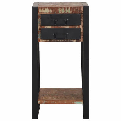vidaXL End Table Multicolour 40 x 40 x 80 cm Solid Reclaim Wood