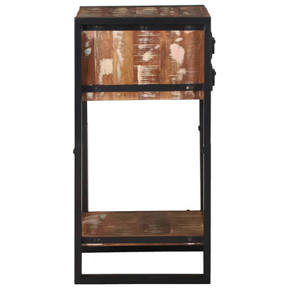 vidaXL End Table Multicolour 40 x 40 x 80 cm Solid Reclaim Wood