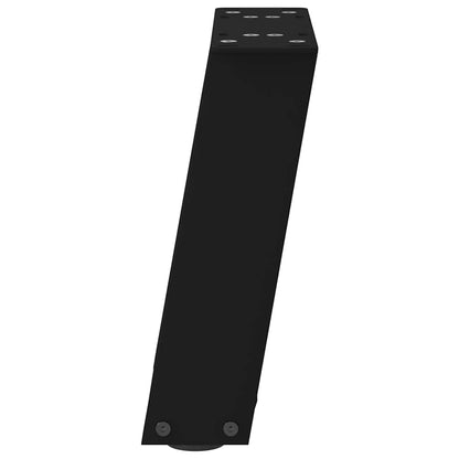vidaXL Coffee Table Legs U-Shaped 2 pcs Black 30x(30-31) cm Steel