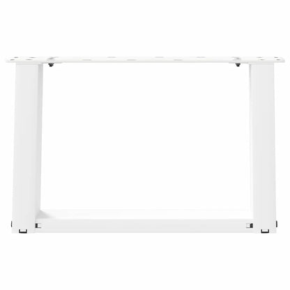 vidaXL Coffee Table Legs U-Shaped 2 pcs White 40x(30-31) cm Steel