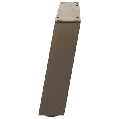 vidaXL Coffee Table Legs U-Shaped 2 pcs Natural Steel 60x(30-31) cm Steel