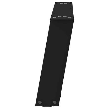 vidaXL Coffee Table Legs U-Shaped 2 pcs Black 70x(30-31) cm Steel