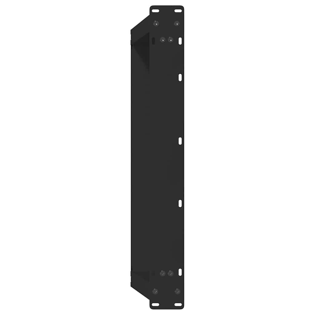 vidaXL Coffee Table Legs U-Shaped 2 pcs Black 70x(30-31) cm Steel