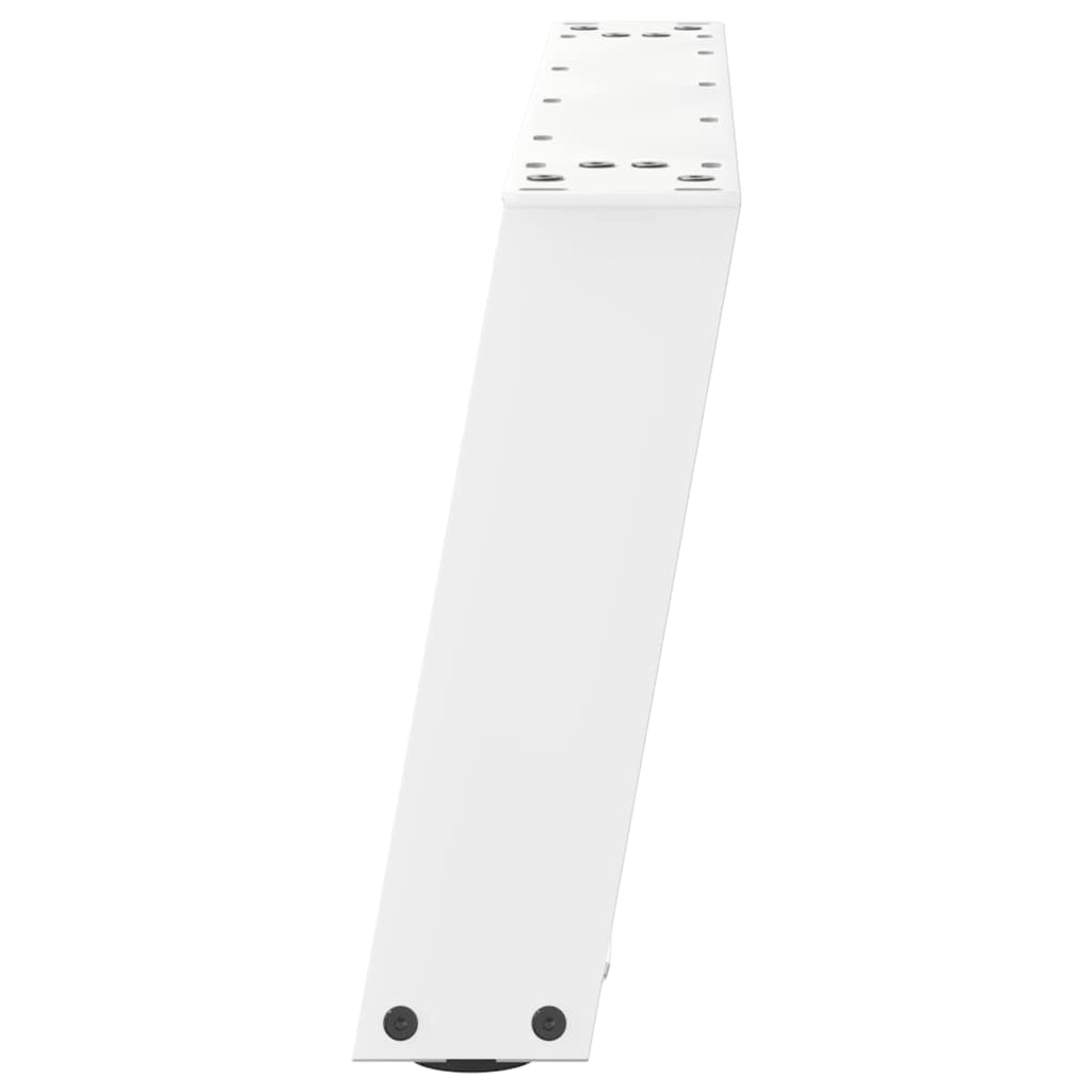 vidaXL Coffee Table Legs U-Shaped 2 pcs White 70x(30-31) cm Steel